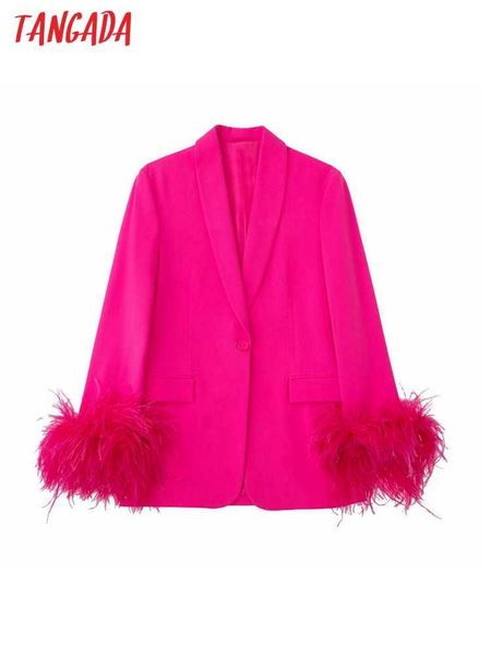 women's suits blazers tangada women 2022 inkblazer coat vintage feather long sleeve female outerwear chic 3h426 t221027, White;black
women's suits blazers tangada women 2022 inkblazer coat vintage feather long sleeve female outerwear chic 3h426 t221027, White;black