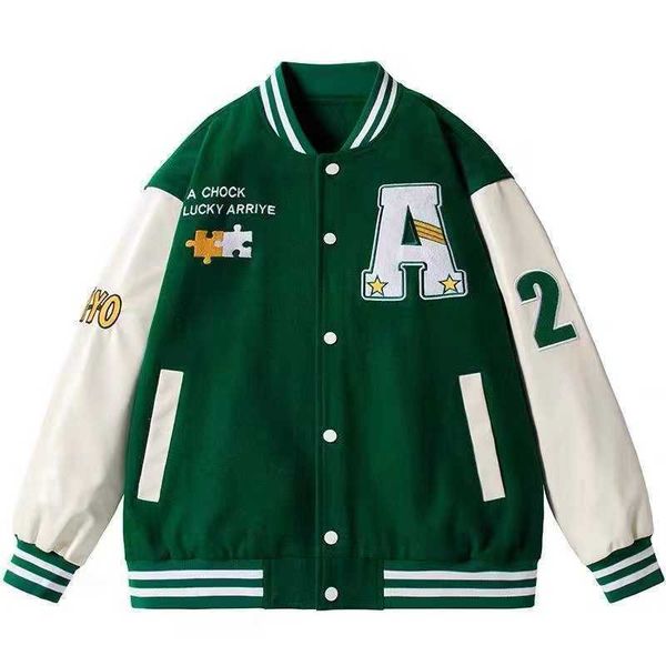 jacket2022 new spring retro letter embroidered jackets coat men's y2k street hip hop trend baseball uniform couple casual loose jacket, Black;brown
jacket2022 new spring retro letter embroidered jackets coat men's y2k street hip hop trend baseball uniform couple casual loose jacket, Black;brown