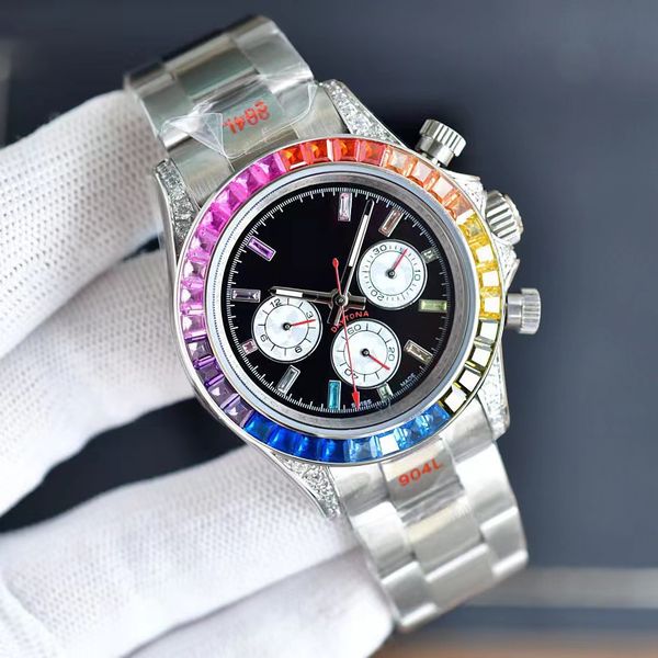 designer wristwatch luxury mens watch movement watches montre rainbow color diamond automatic mechanical men, Silver
designer wristwatch luxury mens watch movement watches montre rainbow color diamond automatic mechanical men, Silver