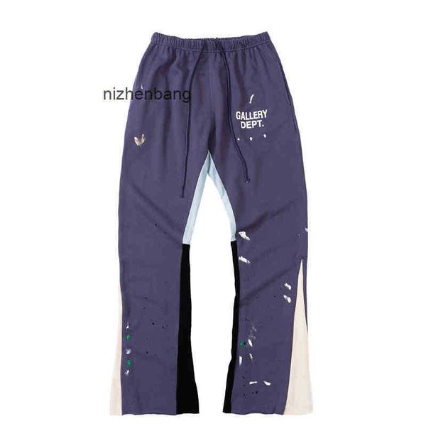 hip hop gallerydepts designer pants splicing ink splashing personality brand micro men's high street, Black
hip hop gallerydepts designer pants splicing ink splashing personality brand micro men's high street, Black