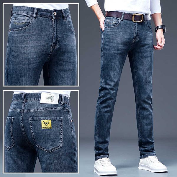 new business jeans in spring and summer of 2022 slim straight loose elastic large casual young, Blue
new business jeans in spring and summer of 2022 slim straight loose elastic large casual young, Blue