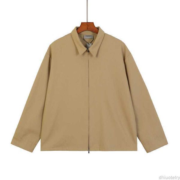 trendy feel of god double thread essentials zipper coach's same twill jacket, Black
trendy feel of god double thread essentials zipper coach's same twill jacket, Black