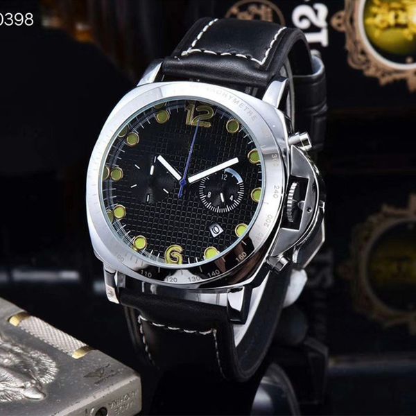 luxury brand men's quartz movement watch fashion leisure multi-function panda eye 6-pin luminous calendar stainless steel case leather, Slivery;brown
luxury brand men's quartz movement watch fashion leisure multi-function panda eye 6-pin luminous calendar stainless steel case leather, Slivery;brown