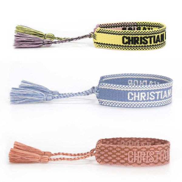 fashion luxury women's bracelets d brand bangle designer letter embroidery bracelet hand woven jewelry bohemian rope trinket men girl f, Black
fashion luxury women's bracelets d brand bangle designer letter embroidery bracelet hand woven jewelry bohemian rope trinket men girl f, Black