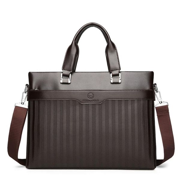 men's new pu stripe business wind soft wear-resistant leather shoulder bag black & brown 246d
men's new pu stripe business wind soft wear-resistant leather shoulder bag black & brown 246d