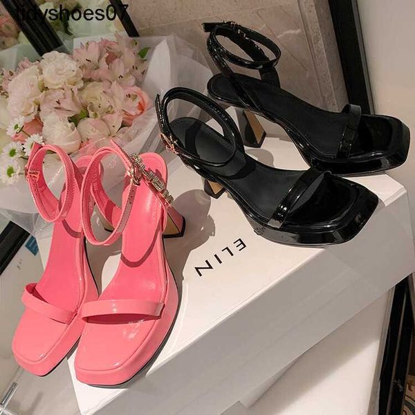 yingmeier aw king 2023 alexandessr letterhead with rhinestone platform coarse heel high heel sandals women's trend, Black
yingmeier aw king 2023 alexandessr letterhead with rhinestone platform coarse heel high heel sandals women's trend, Black