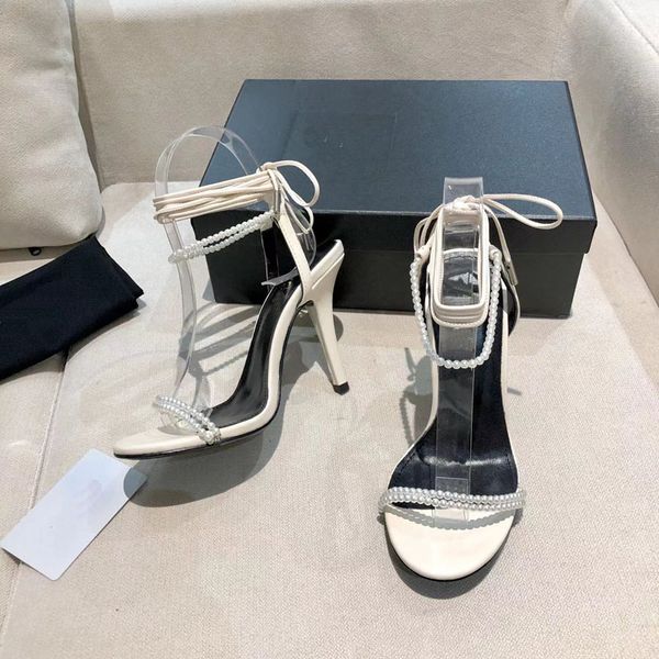 2022 designer pointed toe high heels pearls sandals womens luxury 100% leather fashion one shoelace bandage shoes covered toe stiletto mid-h, Black
2022 designer pointed toe high heels pearls sandals womens luxury 100% leather fashion one shoelace bandage shoes covered toe stiletto mid-h, Black