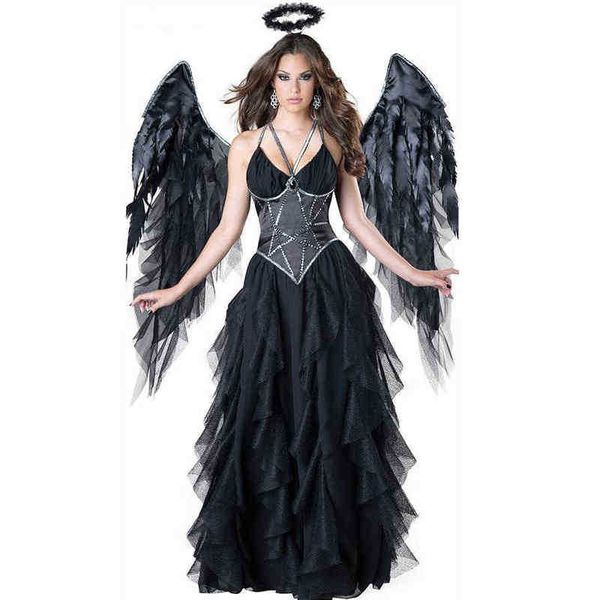 stage wear feather fairy angel cosplay come demon scary dark fallen angel dress up outfit women fancy dress t220905, Black;red
stage wear feather fairy angel cosplay come demon scary dark fallen angel dress up outfit women fancy dress t220905, Black;red