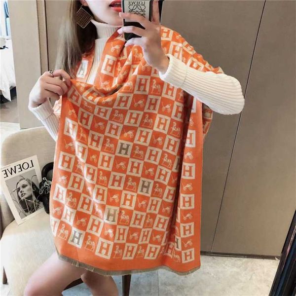 classic scarf new h cashmere scarf women's winter warm long thickened carriage shawl zo5h, Blue;gray
classic scarf new h cashmere scarf women's winter warm long thickened carriage shawl zo5h, Blue;gray