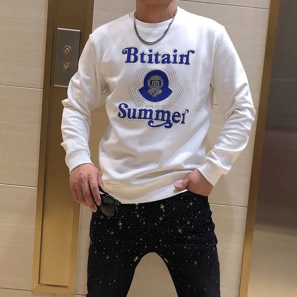 mens sweatshirts hoodies spring winter cotton slim round neck plush thickened diamond letters print casual streetwear top, Black
mens sweatshirts hoodies spring winter cotton slim round neck plush thickened diamond letters print casual streetwear top, Black