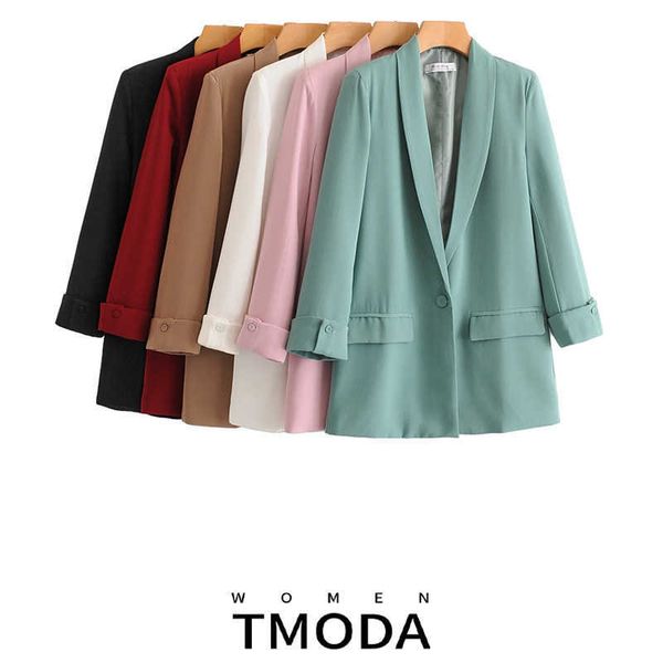 women's suits blazers tmoda502 2022 women solid color long blazer pleated sleeve loose coat office lady work style small suit single bu, White;black
women's suits blazers tmoda502 2022 women solid color long blazer pleated sleeve loose coat office lady work style small suit single bu, White;black