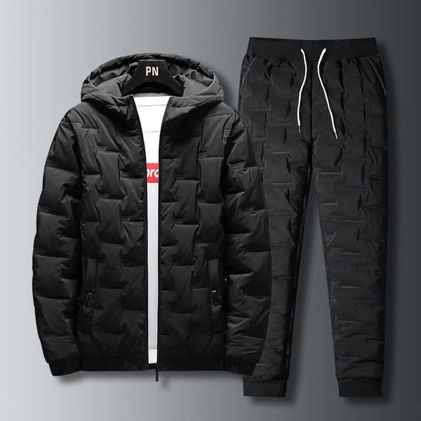 jacketthicken men's down jacket with down pants sets 2022 winter warm parka tracksuit men casual outerwear down coat chaquetas hombre, Black;brown
jacketthicken men's down jacket with down pants sets 2022 winter warm parka tracksuit men casual outerwear down coat chaquetas hombre, Black;brown