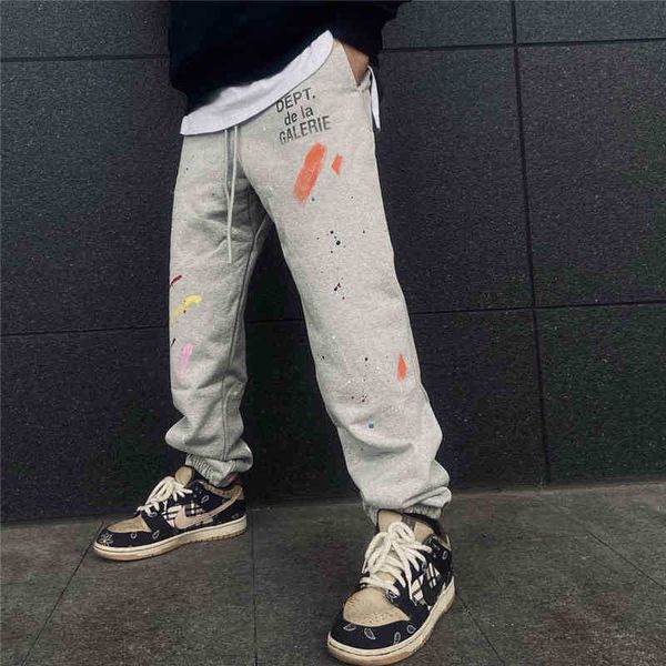 hip hop gallerydepts designer pants printed drawstring men's brand splash graffiti high street loose straight, Black
hip hop gallerydepts designer pants printed drawstring men's brand splash graffiti high street loose straight, Black