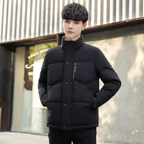 men's clothing 2022 winter new white duck down thickened warm coat men loose casual trend stand collar, Black
men's clothing 2022 winter new white duck down thickened warm coat men loose casual trend stand collar, Black