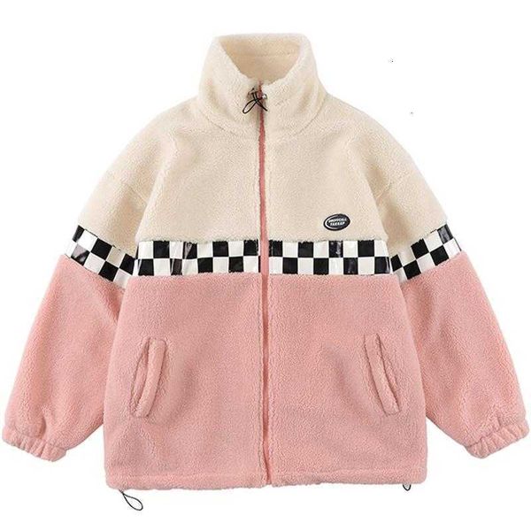 men's jackets harajuku polar fleece cotton jacket men women plaid patchwork color block parka winter coat warm outwearmen's, Black;brown
men's jackets harajuku polar fleece cotton jacket men women plaid patchwork color block parka winter coat warm outwearmen's, Black;brown