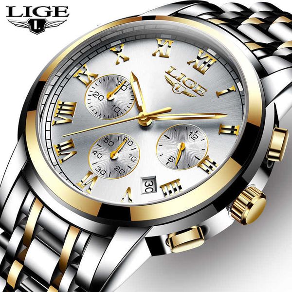 lige men watches luxury brand full steel waterproof sport quartz watch fashion date clock chronograph relogio masculino, Slivery;brown
lige men watches luxury brand full steel waterproof sport quartz watch fashion date clock chronograph relogio masculino, Slivery;brown