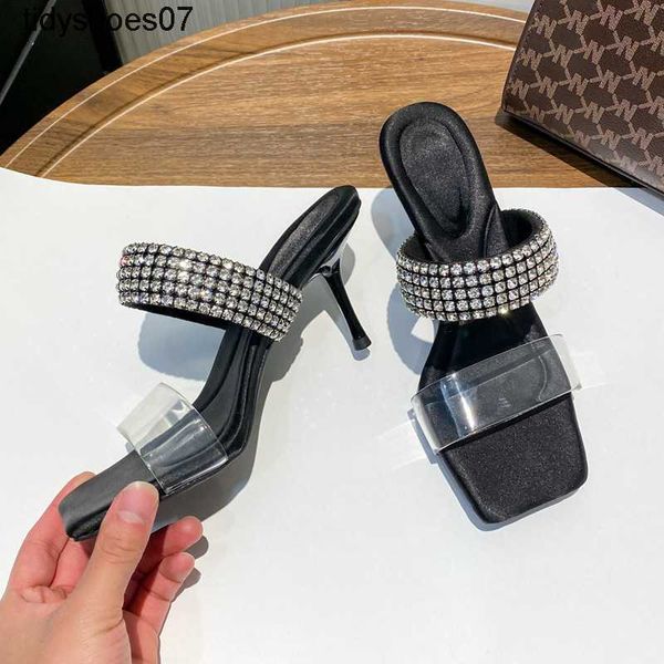 classic aw king triangle rhinestone high heels 2022 new back empty open toe transparent one line with square head thin heel sandals for wome, Black
classic aw king triangle rhinestone high heels 2022 new back empty open toe transparent one line with square head thin heel sandals for wome, Black