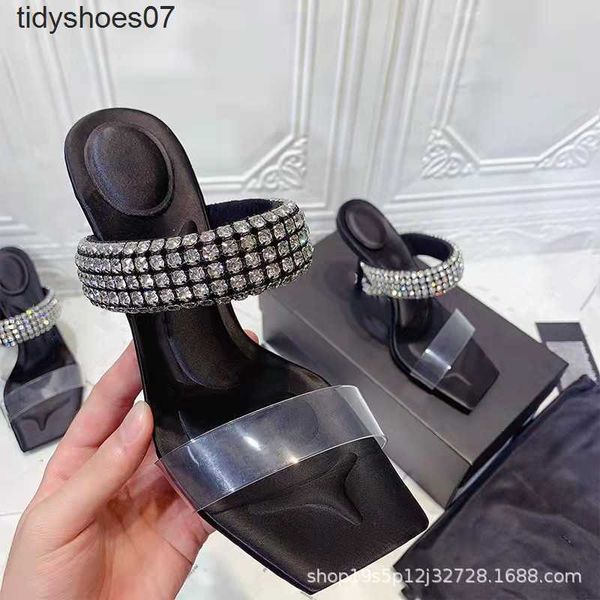 king aw fashion high heels women's 2022 spring and summer one line with rhinestone film square head open toe thin heel crystal sandals, Black
king aw fashion high heels women's 2022 spring and summer one line with rhinestone film square head open toe thin heel crystal sandals, Black