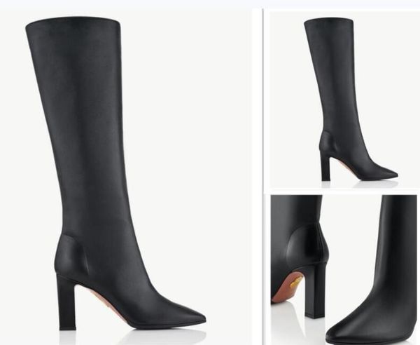 grace women balck square manzoni boot half high heel pointed toes boot mid-calf couture booties ladies knight leather size 35-43, Black
grace women balck square manzoni boot half high heel pointed toes boot mid-calf couture booties ladies knight leather size 35-43, Black