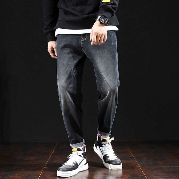 2022 new men's jeans autumn and winter fashion loose casual mid rise pants harun pants feet pants men, Blue
2022 new men's jeans autumn and winter fashion loose casual mid rise pants harun pants feet pants men, Blue