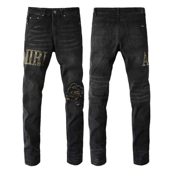 amiin cool high street fashion brand black broken patch elastic slim fit small feet jeans men 872 leisure casual paint splatter ripped colla, Blue
amiin cool high street fashion brand black broken patch elastic slim fit small feet jeans men 872 leisure casual paint splatter ripped colla, Blue