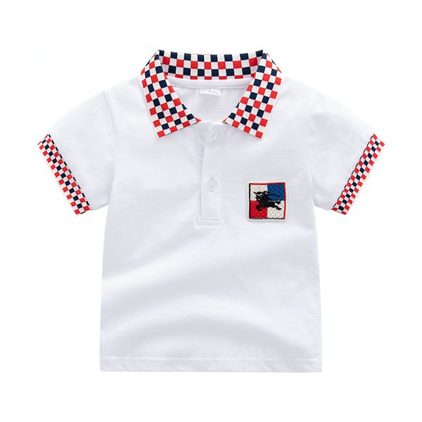 Summer Children Baby Polo Shirt Lapel Blouse Solid Color Short-sleeved Casual Top Kid Clothing for Boy 1-6Y, White
Summer Children Baby Polo Shirt Lapel Blouse Solid Color Short-sleeved Casual Top Kid Clothing for Boy 1-6Y, White
