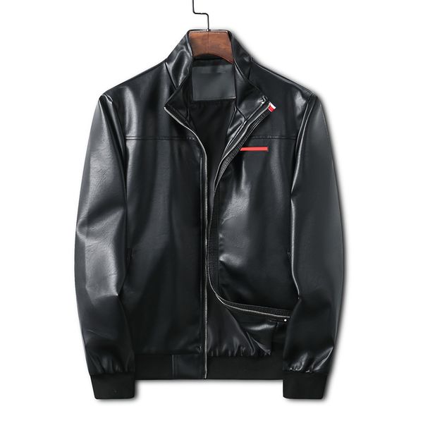 men fashion pu designer leather jacket spring autumn new british style motorcycle jacket male coat black metal triangle badge coats outwear
men fashion pu designer leather jacket spring autumn new british style motorcycle jacket male coat black metal triangle badge coats outwear
