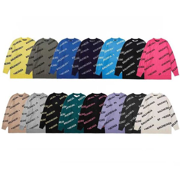balencaigass 22ss autumn and winter new paris fashion knitting sweater men's and women's round neck letters casual loose, Black
balencaigass 22ss autumn and winter new paris fashion knitting sweater men's and women's round neck letters casual loose, Black