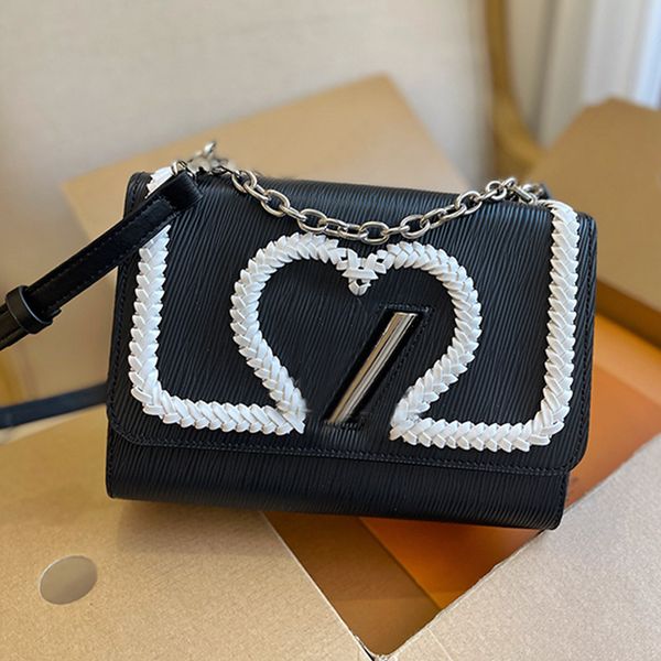 flap twist handbag purse plain crossbody bags chain clutch shoulder bags epi leather silver hardware fashion letters women small tote wallet
flap twist handbag purse plain crossbody bags chain clutch shoulder bags epi leather silver hardware fashion letters women small tote wallet