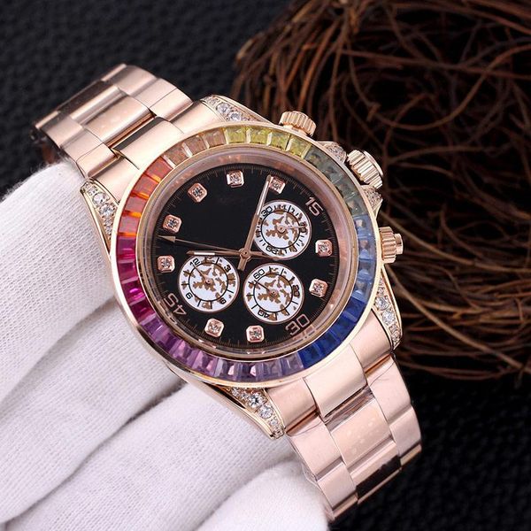 uality designer wristwatch fashion luxury mens watch movement watches montre rainbow color diamond automatic mechanical men wristwatches, Slivery;black
uality designer wristwatch fashion luxury mens watch movement watches montre rainbow color diamond automatic mechanical men wristwatches, Slivery;black