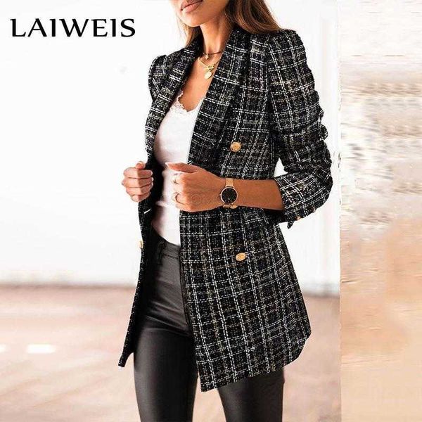 women's suits blazers laiweis 2021 new womens jacket line plaid weave tweed print double-breasted blazer jacket slim elegant coat outwe, White;black
women's suits blazers laiweis 2021 new womens jacket line plaid weave tweed print double-breasted blazer jacket slim elegant coat outwe, White;black