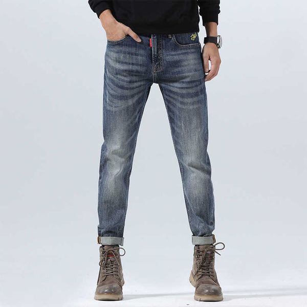 hong kong high-end small straight jeans men's 2022 autumn winter thick old trendy pants, Blue
hong kong high-end small straight jeans men's 2022 autumn winter thick old trendy pants, Blue