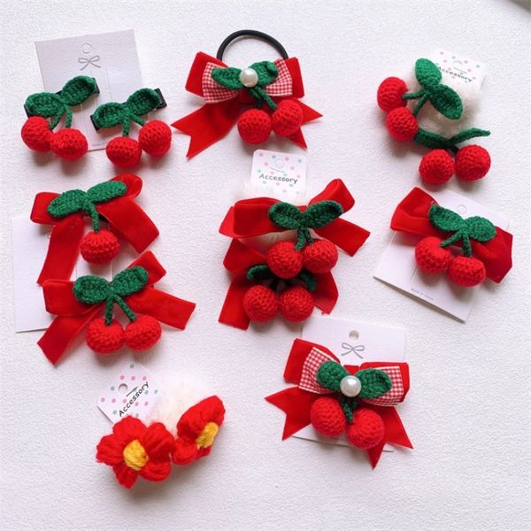 2022 autumn new sweet girl princess red velvet bow hair rope fashion children's cute wool knitted cherry hairpins headwear, Slivery;white
2022 autumn new sweet girl princess red velvet bow hair rope fashion children's cute wool knitted cherry hairpins headwear, Slivery;white