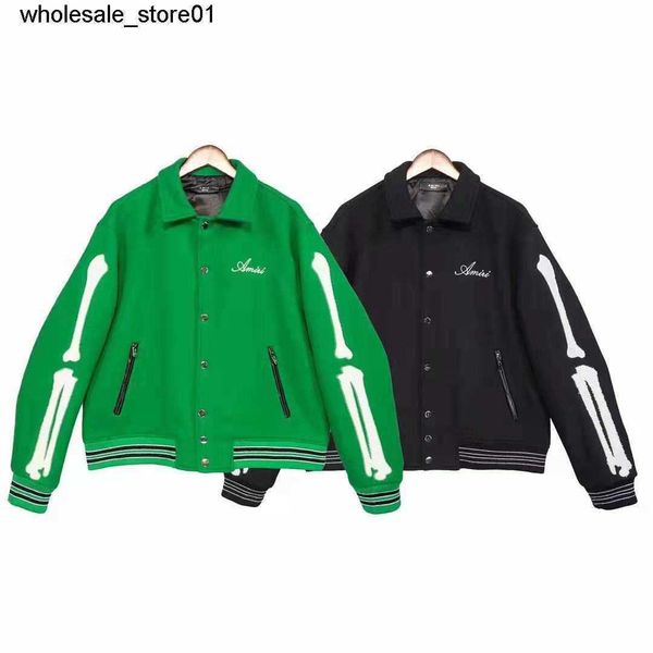 men's jackets dsigner embroidered crack bone amirs pilot jacket men's women's baseball cotton casual fashion coat jacket, Black;brown
men's jackets dsigner embroidered crack bone amirs pilot jacket men's women's baseball cotton casual fashion coat jacket, Black;brown