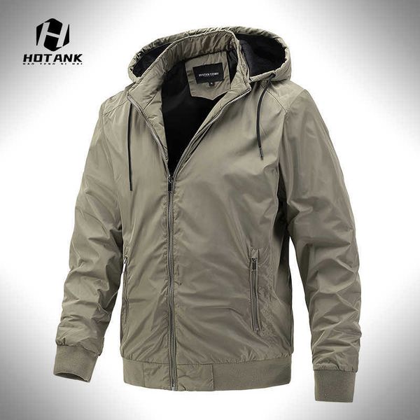 

jacketmen windproof jackets hooded coats outdoor bomber outwears windbreaker mens spring autumn casual jacket fashion clothing 2022, Black;brown