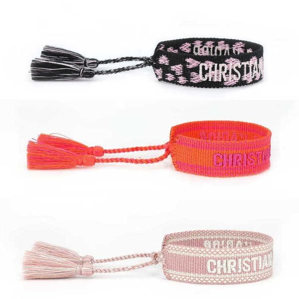 fashion women's luxury bracelets d brand designer bangle letter embroidery bracelet hand woven jewelry bohemian rope trinket men girl f, Golden;silver
fashion women's luxury bracelets d brand designer bangle letter embroidery bracelet hand woven jewelry bohemian rope trinket men girl f, Golden;silver