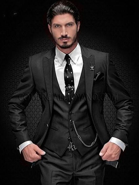 customize tuxedo one button handsome peak lapel groom tuxedos men suits wedding/prom/dinner man blazer jacket pants tie vest w1183, Black;gray
customize tuxedo one button handsome peak lapel groom tuxedos men suits wedding/prom/dinner man blazer jacket pants tie vest w1183, Black;gray