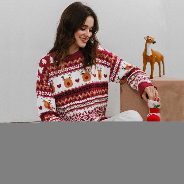 women's sweaters christmas snowmen autumn winter women knitted pullovers long sleeve contrast color crewneck jumpers sweter mujer g3 g2, White;black
women's sweaters christmas snowmen autumn winter women knitted pullovers long sleeve contrast color crewneck jumpers sweter mujer g3 g2, White;black