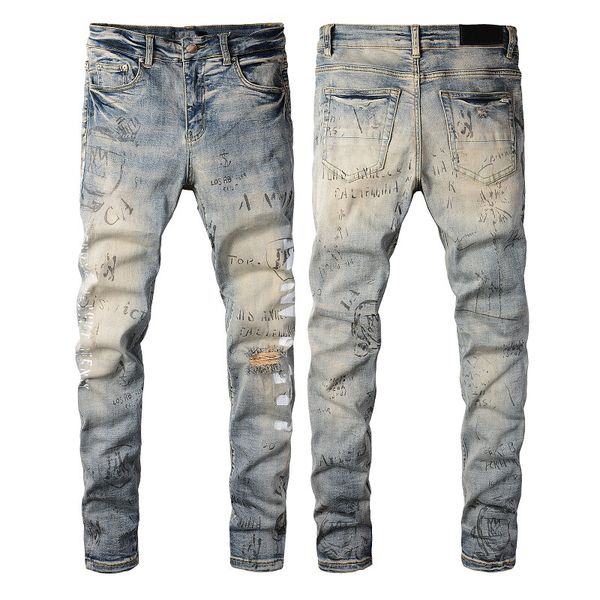 men's jeans fashionable street spray paint colorful printing letters denim cotton black tight jeans retro light blue motorcycle stretch
men's jeans fashionable street spray paint colorful printing letters denim cotton black tight jeans retro light blue motorcycle stretch