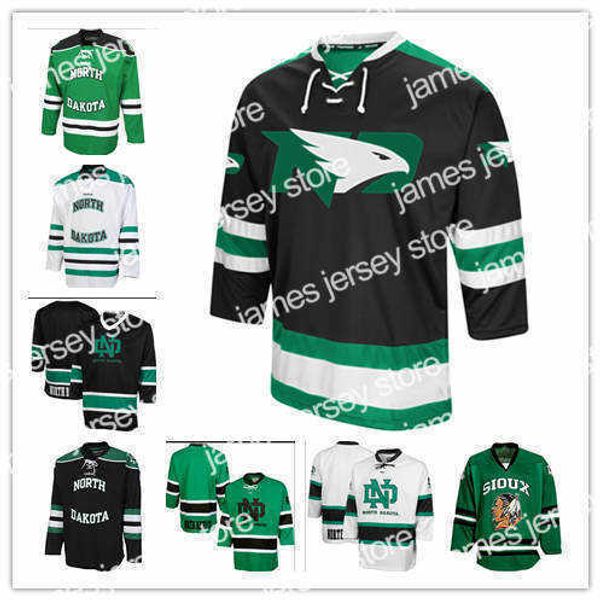 college hockey wears custom men's women youth university of north dakota road jersey white black green white 100% stitching custom any
college hockey wears custom men's women youth university of north dakota road jersey white black green white 100% stitching custom any