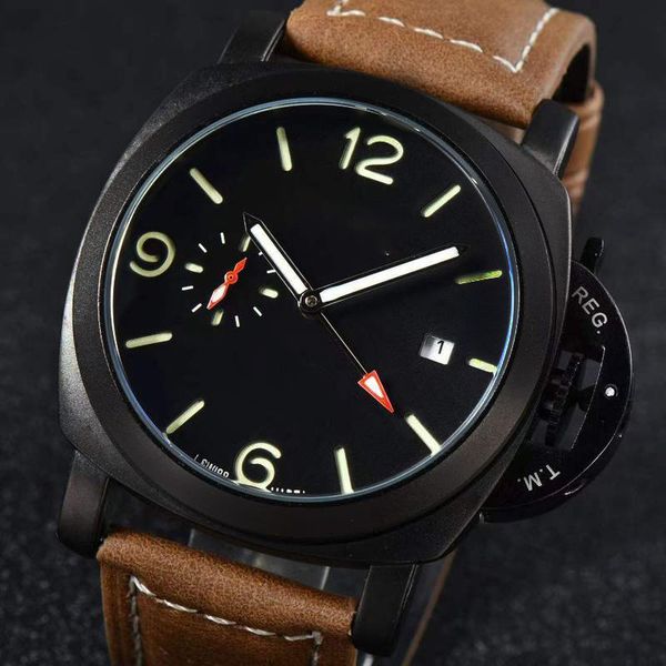 brand men's quartz watch business leisure multi function time calendar glow black stainless steel case leather watches, Slivery;brown
brand men's quartz watch business leisure multi function time calendar glow black stainless steel case leather watches, Slivery;brown