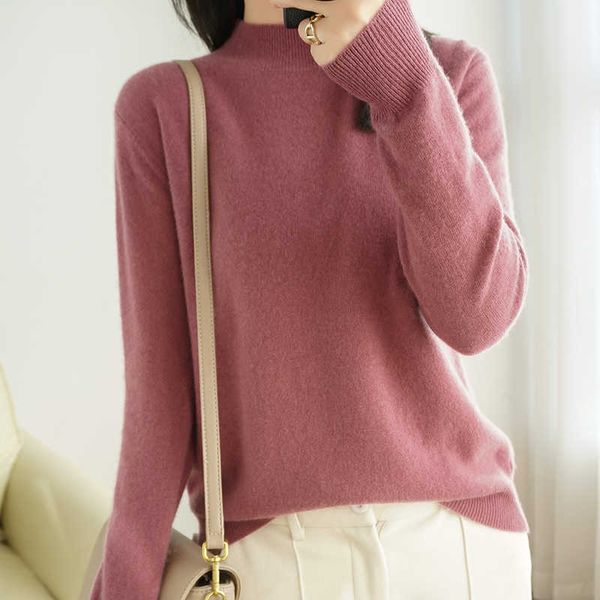 women's sweaters wool sweater women's autumn and winter new semi-high round neck pure wool loose casual all-match knitted pullover, White;black
women's sweaters wool sweater women's autumn and winter new semi-high round neck pure wool loose casual all-match knitted pullover, White;black