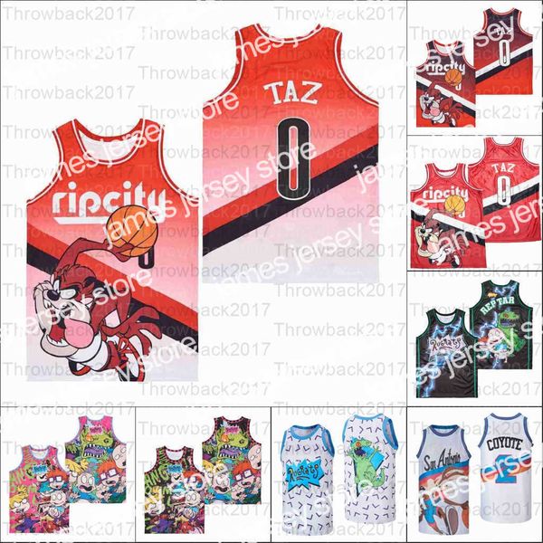 college basketball wears basketball jerseys movie tv rugrats reptar ba ripcity #0 taz red black whhite
college basketball wears basketball jerseys movie tv rugrats reptar ba ripcity #0 taz red black whhite