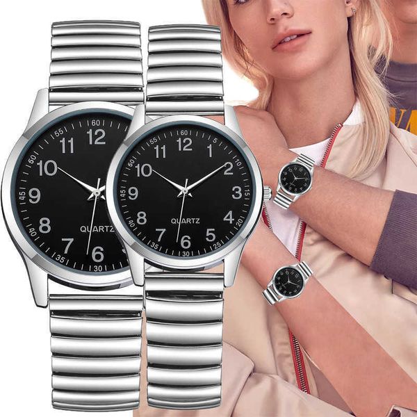 arabic numerals lovers watches stainless steel elastic band men women wrist watch couple's clock, Slivery;brown
arabic numerals lovers watches stainless steel elastic band men women wrist watch couple's clock, Slivery;brown