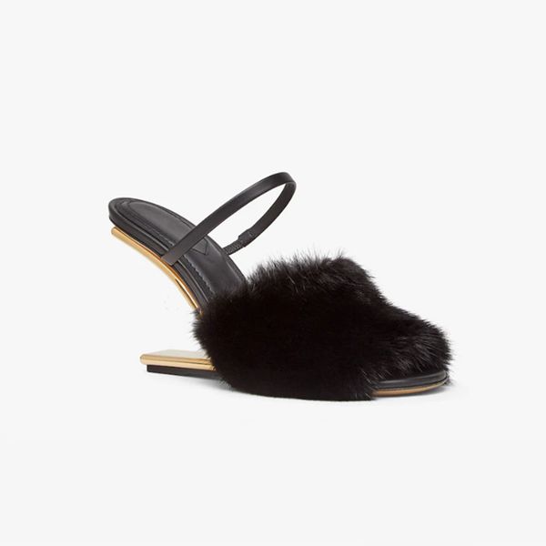 explosion women's slides slipper sandal gold women black mink high heel sandals fur calf leather lamb designer shoes strap metal italy
explosion women's slides slipper sandal gold women black mink high heel sandals fur calf leather lamb designer shoes strap metal italy