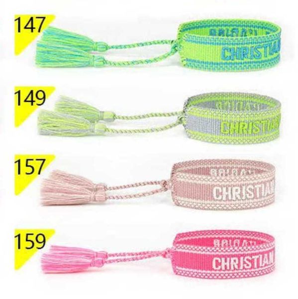 fashion women's luxury bracelets brand bangle d designer jewelry embroidered word bracelet letter rope woven tassel simple trinket men, Black
fashion women's luxury bracelets brand bangle d designer jewelry embroidered word bracelet letter rope woven tassel simple trinket men, Black