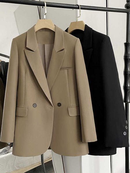 women's suits blazers women double breasted blazer office lady all-match elegant long sleeve fashion loose classic chic high street out, White;black
women's suits blazers women double breasted blazer office lady all-match elegant long sleeve fashion loose classic chic high street out, White;black