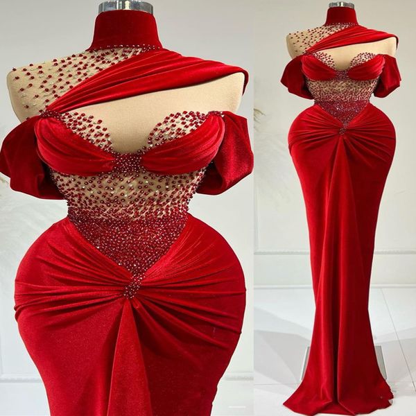 2022 arabic aso ebi red mermaid prom dresses crystals beaded evening formal party second reception birthday engagement gowns dress zj325, Black
2022 arabic aso ebi red mermaid prom dresses crystals beaded evening formal party second reception birthday engagement gowns dress zj325, Black