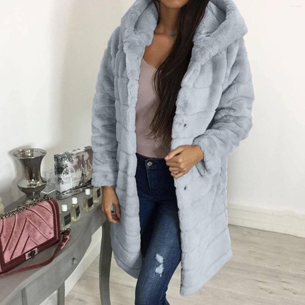 women's fur womens winter faux jacket 2022 warmer hooded outerwear fashion long sleeved outwear casual ladies parkas coat, Black
women's fur womens winter faux jacket 2022 warmer hooded outerwear fashion long sleeved outwear casual ladies parkas coat, Black