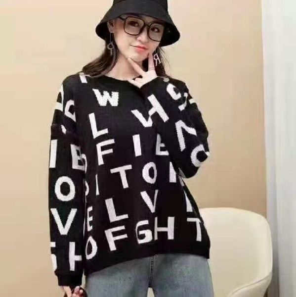 2022l design sweater women's loose in autumn and winter wear a new gentle thickened long sleeved top, White;black
2022l design sweater women's loose in autumn and winter wear a new gentle thickened long sleeved top, White;black